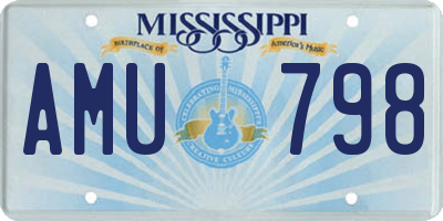 MS license plate AMU798