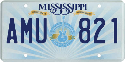 MS license plate AMU821