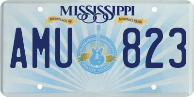 MS license plate AMU823