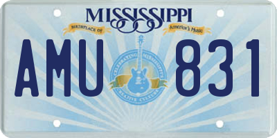 MS license plate AMU831