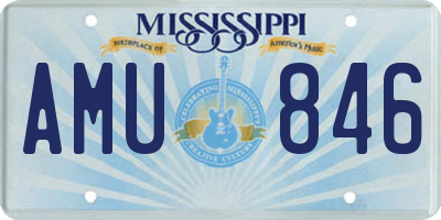 MS license plate AMU846