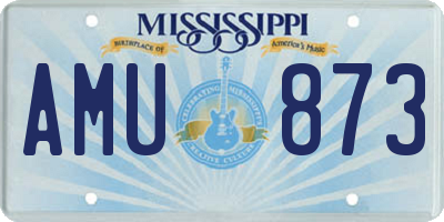 MS license plate AMU873