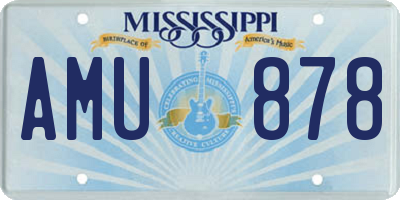 MS license plate AMU878