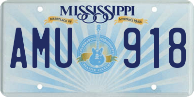 MS license plate AMU918