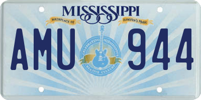 MS license plate AMU944