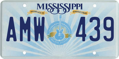 MS license plate AMW439