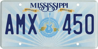 MS license plate AMX450