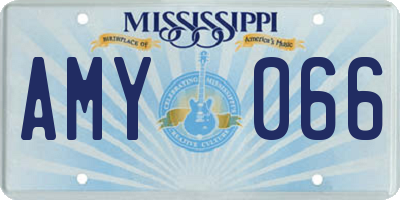 MS license plate AMY066