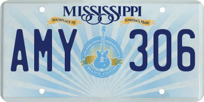 MS license plate AMY306