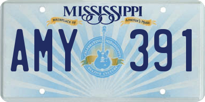 MS license plate AMY391