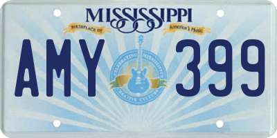 MS license plate AMY399