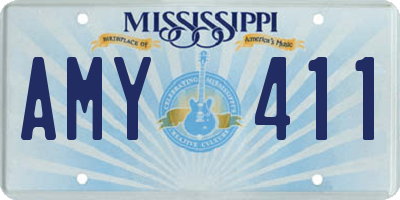 MS license plate AMY411