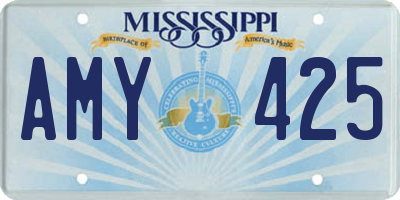 MS license plate AMY425