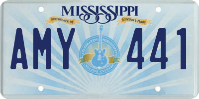 MS license plate AMY441