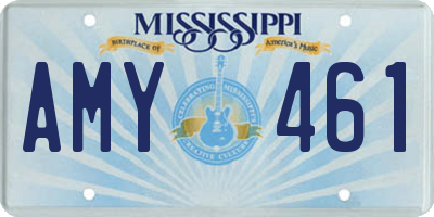 MS license plate AMY461
