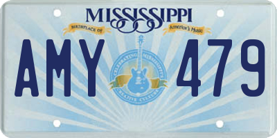 MS license plate AMY479
