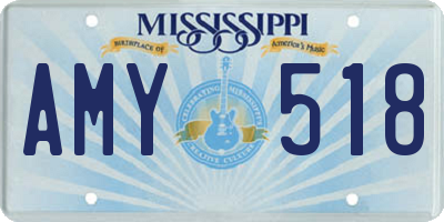 MS license plate AMY518