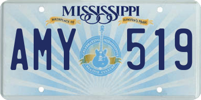 MS license plate AMY519