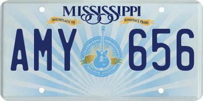 MS license plate AMY656