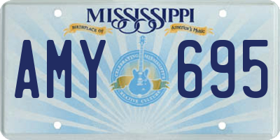 MS license plate AMY695