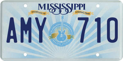 MS license plate AMY710