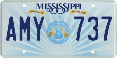 MS license plate AMY737
