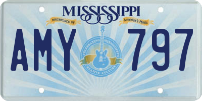 MS license plate AMY797