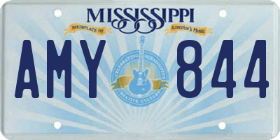 MS license plate AMY844