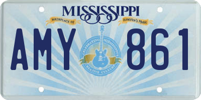 MS license plate AMY861