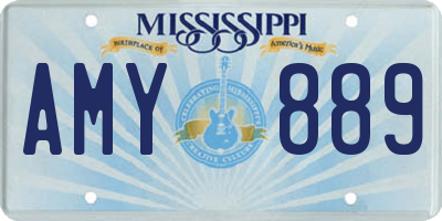 MS license plate AMY889