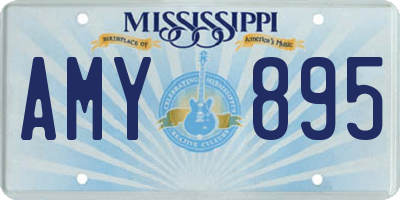 MS license plate AMY895