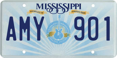 MS license plate AMY901
