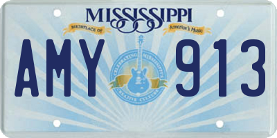 MS license plate AMY913