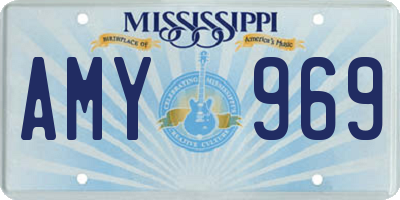 MS license plate AMY969