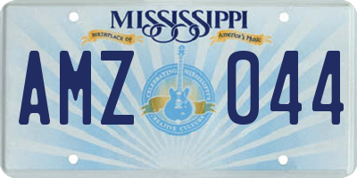 MS license plate AMZ044