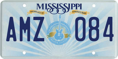 MS license plate AMZ084