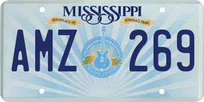 MS license plate AMZ269