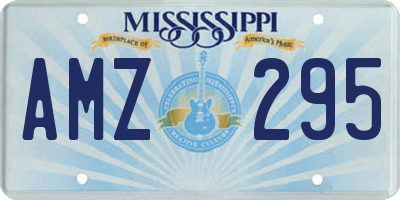 MS license plate AMZ295