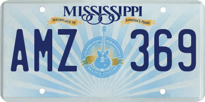 MS license plate AMZ369