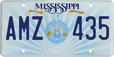 MS license plate AMZ435