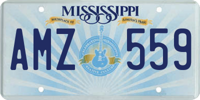 MS license plate AMZ559