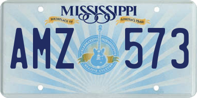 MS license plate AMZ573