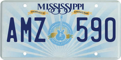 MS license plate AMZ590