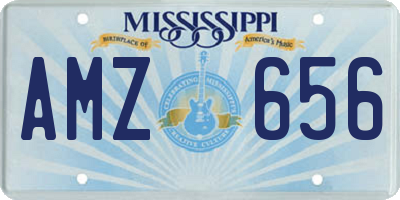 MS license plate AMZ656