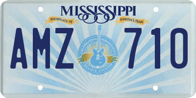 MS license plate AMZ710
