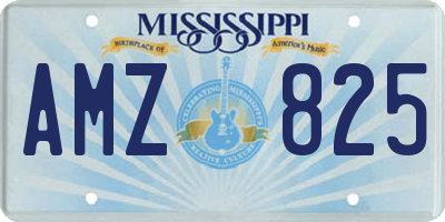 MS license plate AMZ825
