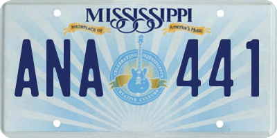 MS license plate ANA441