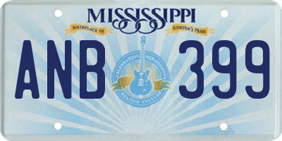 MS license plate ANB399