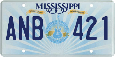 MS license plate ANB421