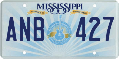 MS license plate ANB427